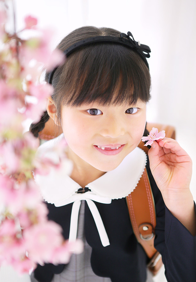 さいたま市大宮そごう写真館ラヴューで撮影された入学記念写真2