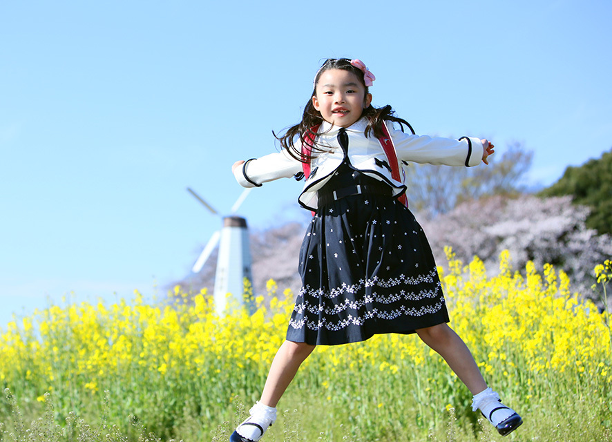 さいたま市大宮フォトスタジオラヴュー本店で撮影されたロケ入学記念写真4