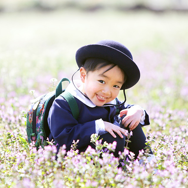 さいたま市大宮フォトスタジオラヴュー本店で撮影されたロケ入学記念写真9