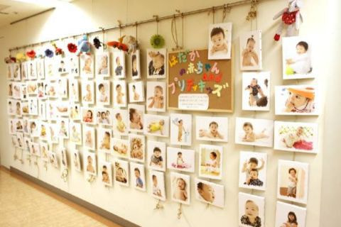 さいたま市大宮、豊島区池袋の写真館、フォトスタジオラヴューのベビー写真展のようす