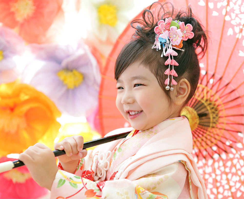 さいたま市大宮、豊島区池袋の写真館、フォトスタジオラヴューの「三歳の七五三」記念写真