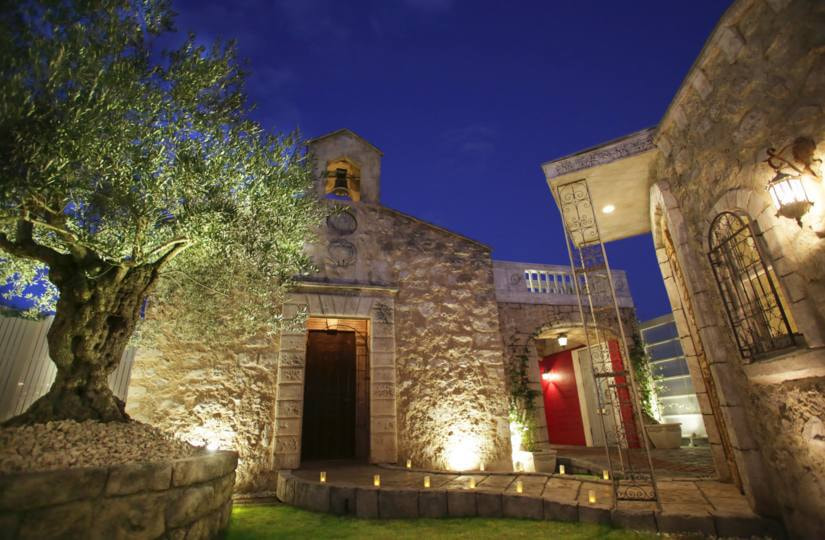 さいたま市大宮の写真館、フォトスタジオラヴュー本店の屋上ガーデンスタジオ「ラピュタ」夜景１