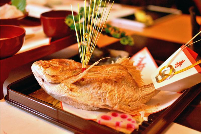 お食い初めの写真