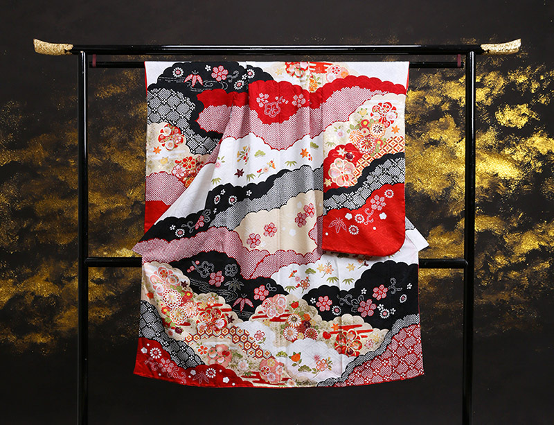 ラヴュー特選、七五三のお着物「正絹」_七歳