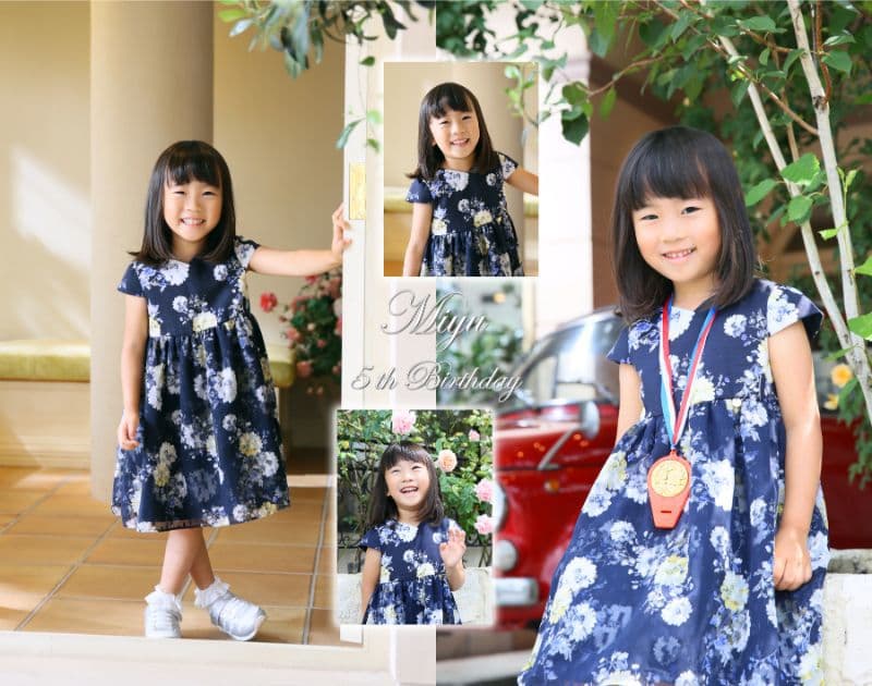 さいたま市大宮、豊島区池袋の写真館、フォトスタジオラヴューのバースデーフォト_コラージュ３