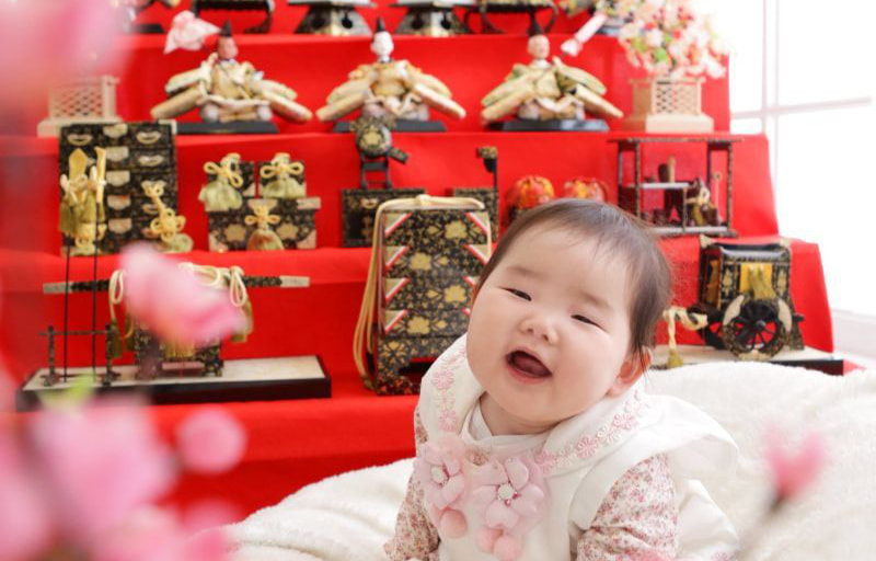 さいたま市大宮、豊島区池袋の写真館、フォトスタジオラヴューの「桃の節句」記念写真
