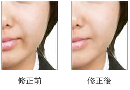 さいたま市大宮、豊島区池袋の写真館、フォトスタジオラヴューの証明写真の修整前と修整後１