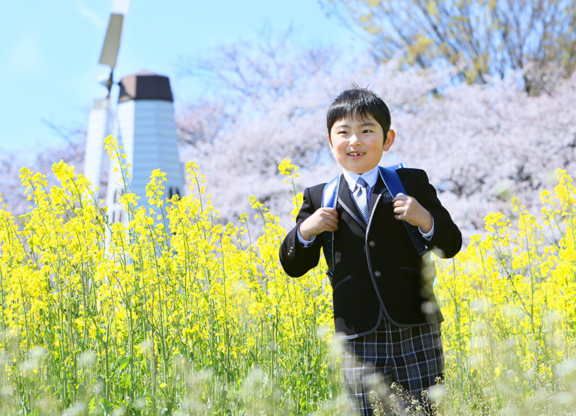 さいたま市大宮フォトスタジオラヴュー本店で撮影されたロケ入学記念写真１１