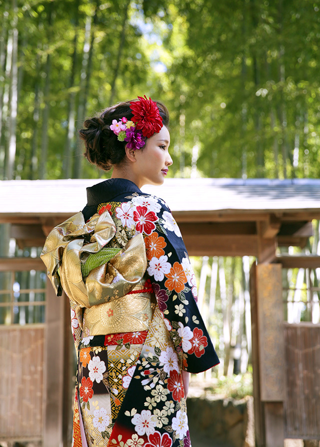 さいたま市大宮、豊島区池袋の写真館、フォトスタジオラヴューのロケ成人式記念写真１２