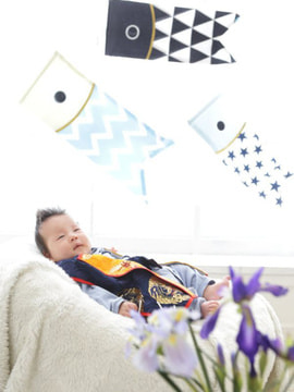 豊島区池袋の写真館、西武写真館ラヴューで撮影された端午の節句記念写真６