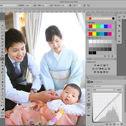 さいたま市大宮フォトスタジオラヴュー本店のウェディングフォト、修整からの仕上がり