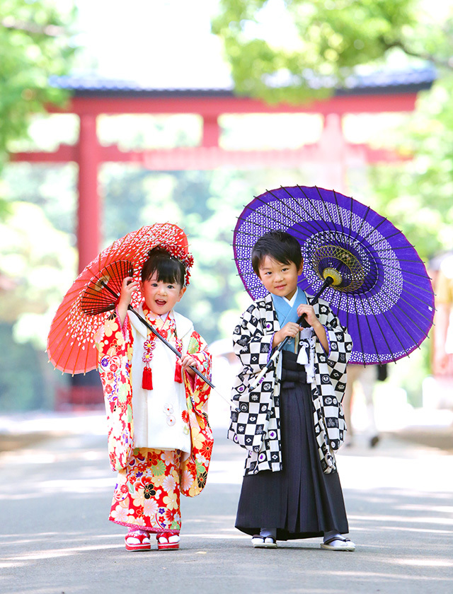 さいたま市　大宮　フォトスタジオラヴュー本店　ロケーション　七五三記念写真