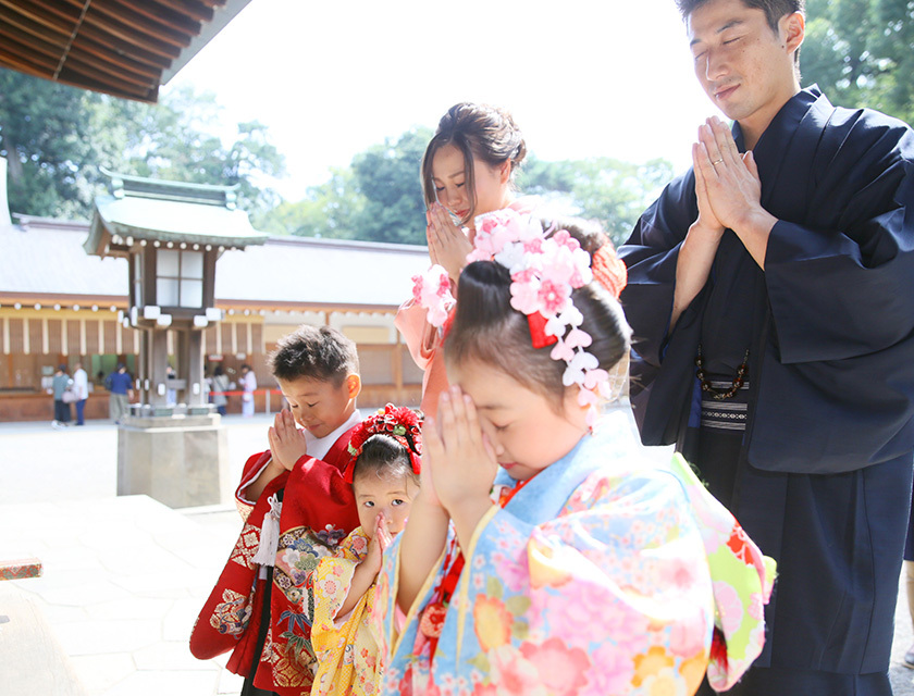 さいたま市　大宮　フォトスタジオラヴュー本店　ロケーション　七五三記念写真