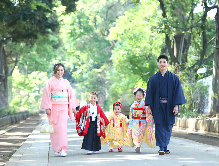 さいたま市　大宮　フォトスタジオラヴュー本店　ロケーション　七五三記念写真