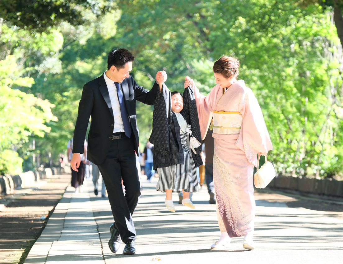 さいたま市　大宮　フォトスタジオラヴュー本店　ロケーション　七五三記念写真