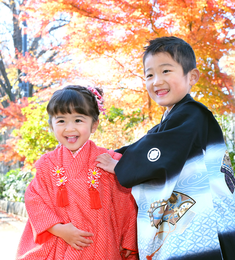 さいたま市　大宮　フォトスタジオラヴュー本店　ロケーション　七五三記念写真